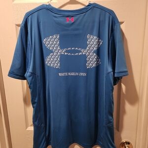 Men's White Marlin Open Under Armour Short Sleeve T-shirt 2XL